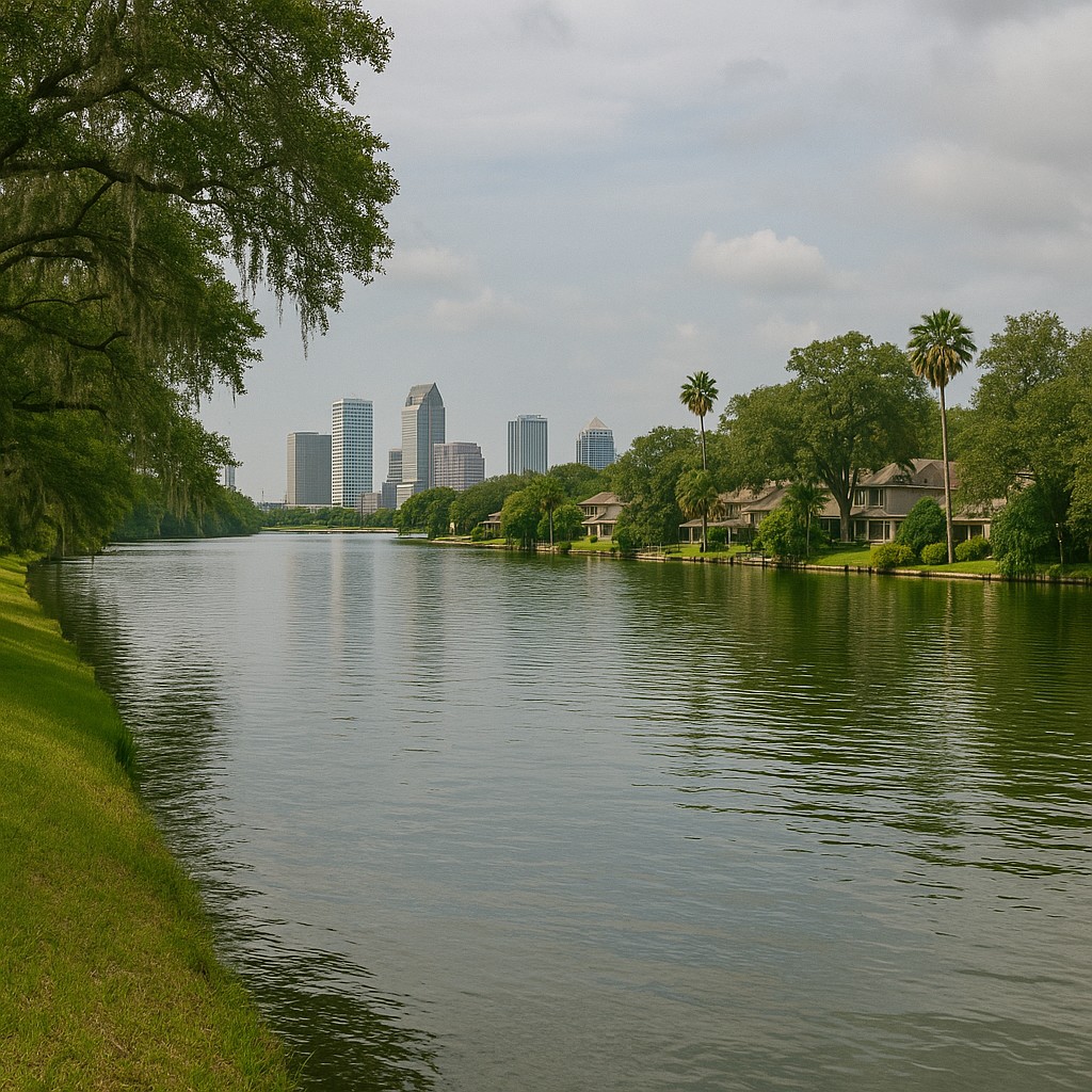 River with view of Downtown Tampa - Tampa Flood Insurance